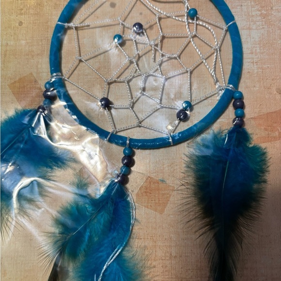 Azure Feather Dreamcatcher by Indian School - Picture 2 of 6
